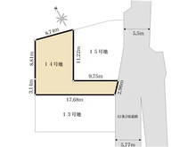 【神奈川県/横浜市泉区上飯田町】泉区上飯田町　売地　14号地/全15号地 区画図