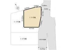【神奈川県/横浜市泉区上飯田町】泉区上飯田町　売地　15号地/15号地 区画図