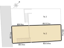 【大阪府/吹田市千里丘中】吹田市千里丘中　売土地 2号地 区画図
