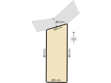 【大阪府/吹田市朝日町】吹田市朝日町　売地 区画図