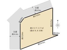 【兵庫県/西宮市甲風園】西宮市甲風園三丁目 売土地 区画図