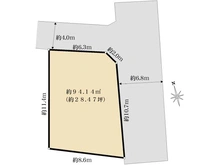 【兵庫県/西宮市能登町】西宮市能登町　売土地 区画図