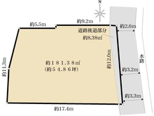 【兵庫県/西宮市松籟荘】西宮市松籟荘　売地 区画図