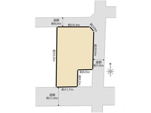 【兵庫県/尼崎市大庄中通】尼崎市大庄中通二丁目　売土地 区画図