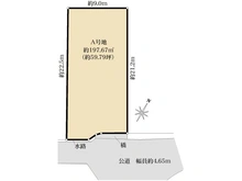 【兵庫県/宝塚市野上】宝塚市野上3丁目　売土地A号地 区画図