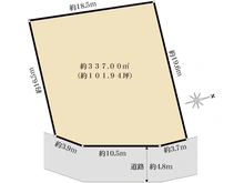【兵庫県/西宮市五月ケ丘】西宮市五月ケ丘　土地 区画図