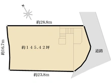 【兵庫県/西宮市仁川百合野町】西宮市仁川百合野町　売土地 区画図