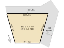 【兵庫県/西宮市木津山町】西宮市木津山町　売土地 区画図