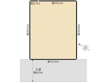 【神奈川県/横浜市青葉区柿の木台】青葉区柿の木台　売地 区画図