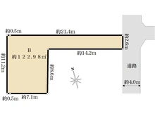 【神奈川県/大和市上和田】　大和市上和田　売地 区画図