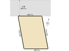【神奈川県/横浜市青葉区市ケ尾町】青葉区市ケ尾町　売地　No.1 区画図