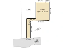 【東京都/文京区小日向】文京区小日向一丁目売地　B区画 区画図