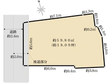 【東京都/文京区小日向】文京区小日向三丁目　売地 区画図