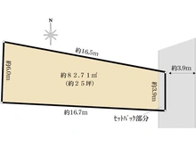 【東京都/品川区西大井】品川区西大井三丁目土地 区画図