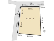 【千葉県/船橋市本町】船橋市本町3丁目　建築条件付き売地 区画図