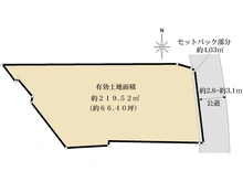 【千葉県/市川市真間】売地　市川市市川真間1丁目 区画図