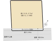 【東京都/品川区旗の台】旗の台六丁目　売地 区画図