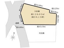 【東京都/目黒区下目黒】目黒区下目黒四丁目土地　A区画 区画図