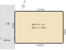 【東京都/練馬区石神井台】練馬区石神井台5丁目　土地 区画図