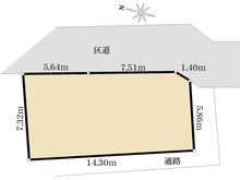 【東京都/板橋区赤塚】板橋区赤塚2丁目売地 区画図