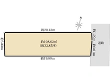 【東京都/品川区小山】品川区小山2丁目売地 区画図