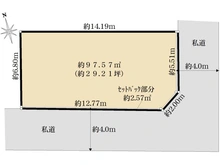 【東京都/杉並区井草】杉並区井草4丁目売地 区画図