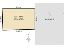 【東京都/北区神谷】北区神谷3丁目売地 区画図