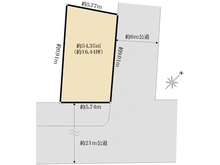 【東京都/墨田区東向島】墨田区東向島一丁目売地 区画図