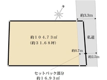 【東京都/目黒区目黒】目黒区目黒4丁目売地 区画図