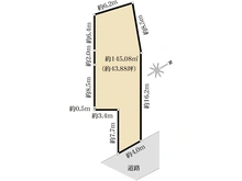 【東京都/目黒区三田】目黒区三田2丁目　売地 区画図