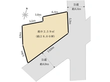 【東京都/目黒区中根】都立大学　土地 区画図