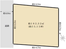 【東京都/練馬区羽沢】練馬区羽沢2丁目　条件付き売地 区画図
