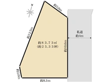 【東京都/板橋区若木】板橋区若木2丁目　土地 区画図