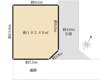 【埼玉県/入間郡三芳町大字藤久保】売地　三芳町藤久保 区画図