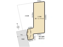 【神奈川県/川崎市中原区小杉陣屋町】川崎市中原区小杉陣屋町二丁目売地 1区画 区画図