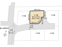 【東京都/国分寺市並木町】国分寺市並木町1丁目売地 2号地 区画図