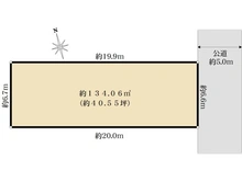 【東京都/国分寺市北町】国分寺市北町2丁目　売地 区画図