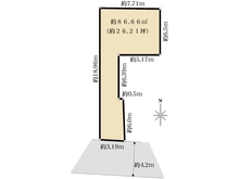 【兵庫県/神戸市東灘区森北町】【建築条件付き売土地】神戸市東灘区森北町一丁目　1号地 区画図