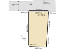 【東京都/品川区南品川】品川区南品川5丁目土地 区画図