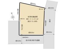【埼玉県/蕨市中央】蕨市中央6丁目 土地 区画図