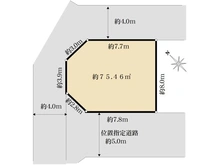 【埼玉県/さいたま市桜区西堀】桜区西堀8丁目　売地 区画図