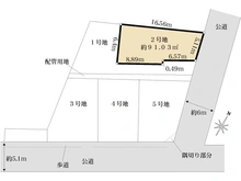 【東京都/葛飾区東金町】葛飾区東金町2号地　売地 区画図