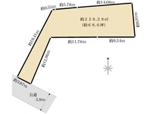 【東京都/世田谷区下馬】世田谷区下馬2丁目　土地 区画図