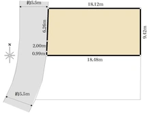 【神奈川県/横浜市鶴見区梶山】鶴見区梶山2丁目　売地　A区画 区画図