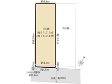 【神奈川県/横浜市中区野毛町】中区野毛町3丁目土地　1区画 区画図