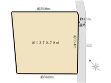 【大阪府/高槻市浦堂】高槻市浦堂三丁目　売地 区画図