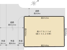 【大阪府/高槻市日吉台一番町】高槻市日吉台一番町　土地 区画図