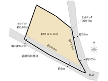 【東京都/品川区東大井】品川区東大井3丁目　土地 区画図