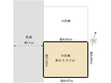 【東京都/品川区豊町】品川区　豊町6丁目　売地B区画 区画図