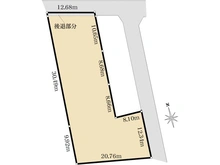 【東京都/杉並区高円寺南】杉並区高円寺南5丁目売地 区画図
